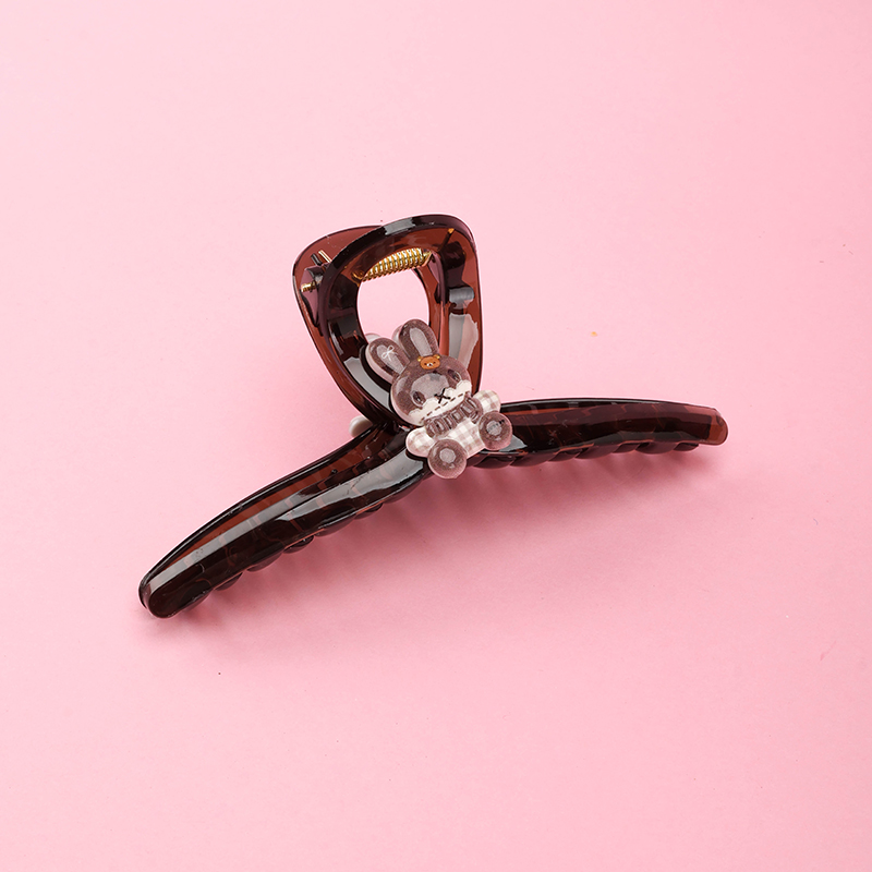 13 cm GPPS Double-Sided Bear Rabbit Hair Claw Clip 4011801174