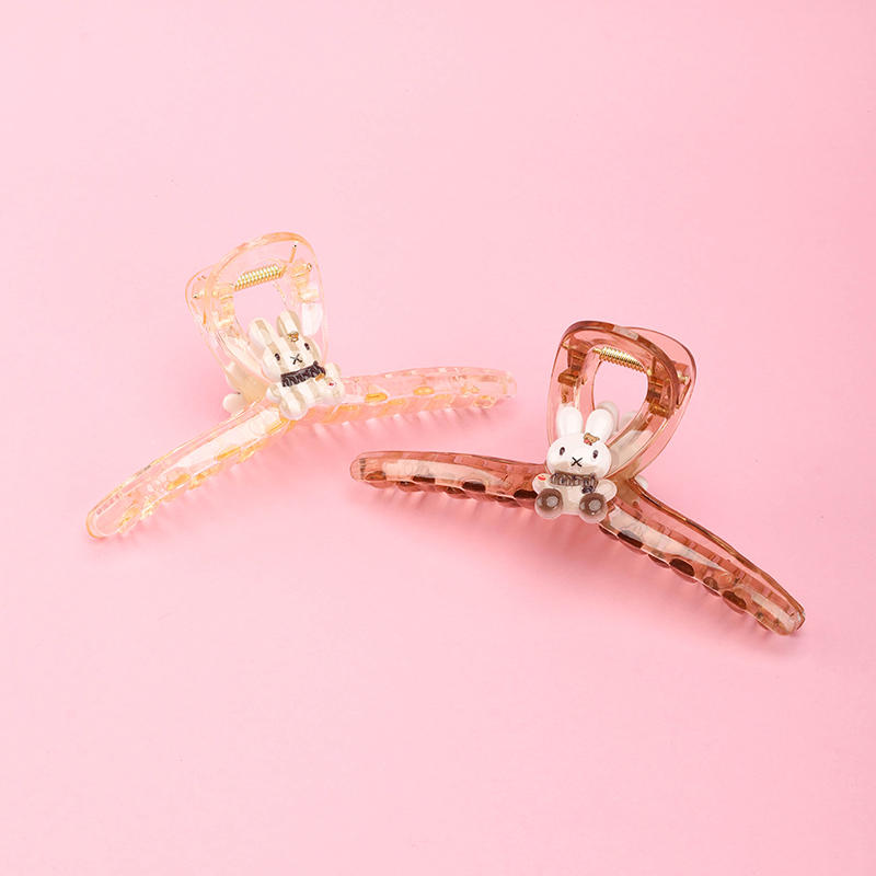 13 cm GPPS Double-Sided Bear Rabbit Hair Claw Clip 4011801174