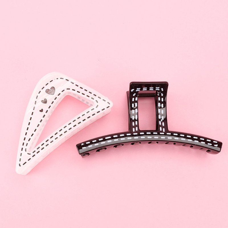 Korean Style Dotted Large Hair Claw Clip PS Plastic 4011801188