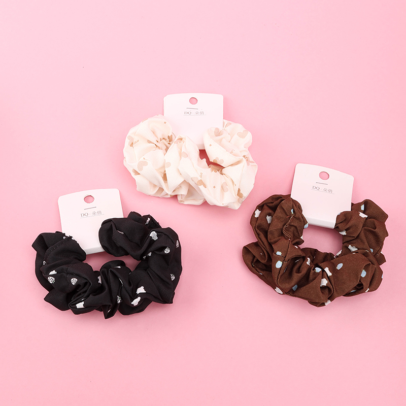 Two Curry-Printed Polyester Hair Ties 4012101821
