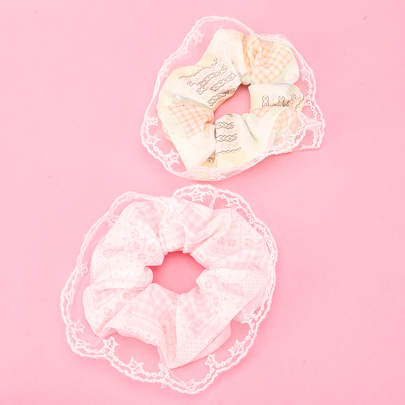 New Lace Fabric Hair Scrunchie 4012101839
