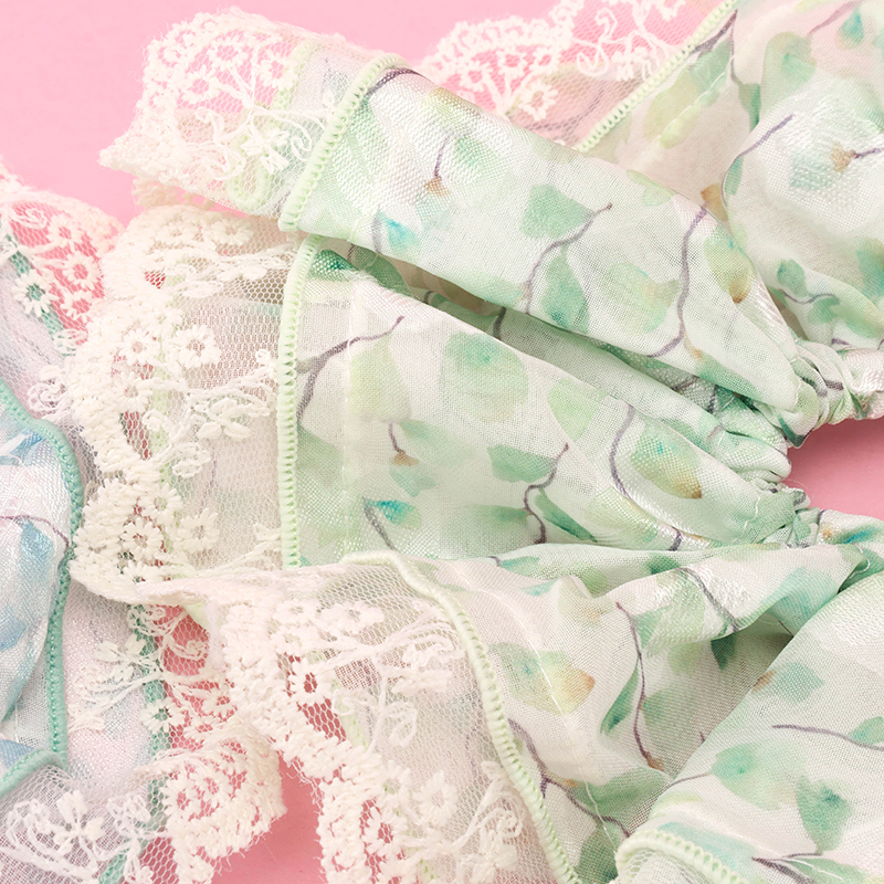 Double-Layer Korean Lace Polyester Hair Scrunchie 4012101843