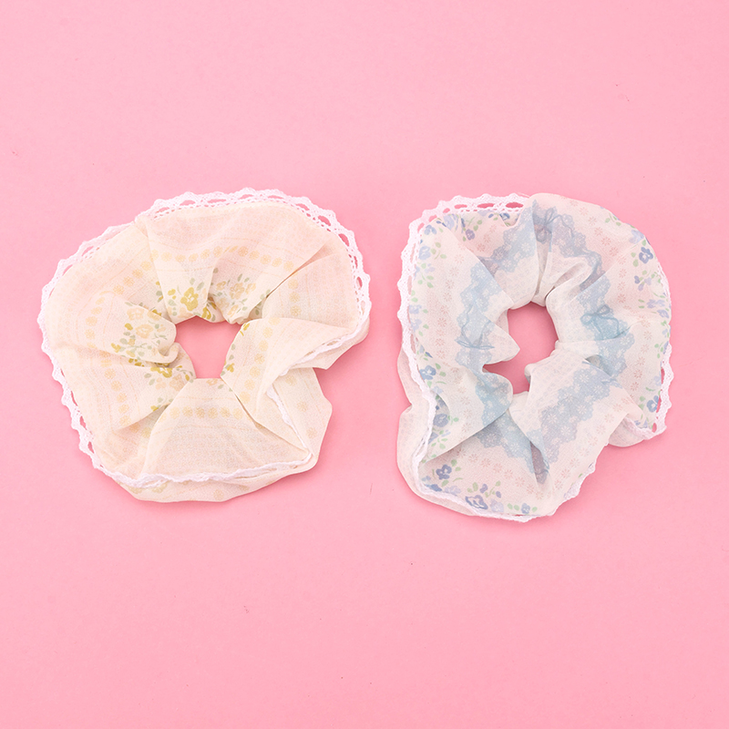 New Gauze Lace Polyester Hair Scrunchie 4012101846
