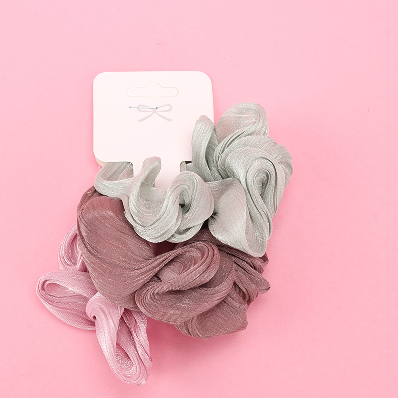 Three Simple Pearlescent Polyester Hair Scrunchie 4012101847