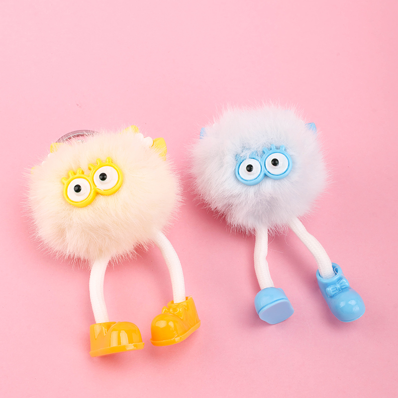 Hanging Bow Pompom Bag Charm