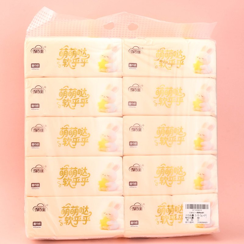 Star Rabbit Facial Tissue 100 Sheets Paper