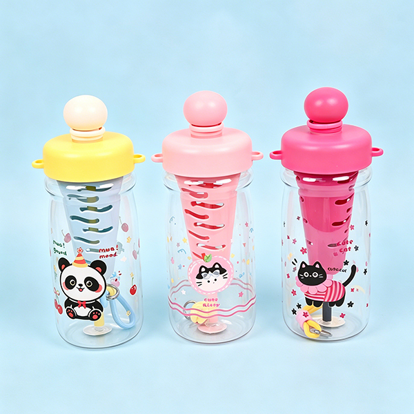 1000 ML Silicone Plastic Straw Cup