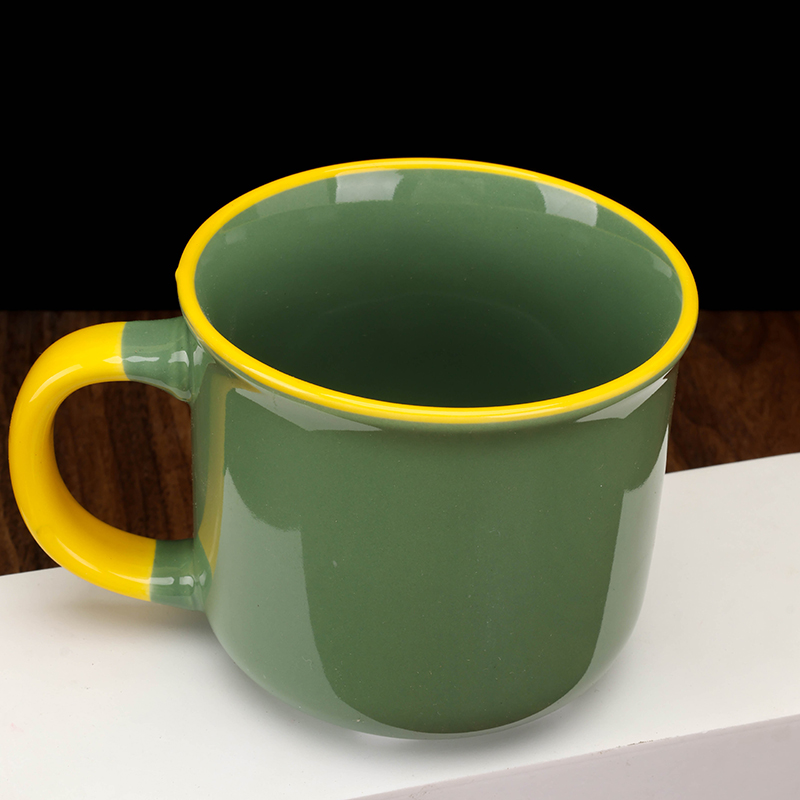 C-16 Colored Glaze Ceramic Cup Random Color