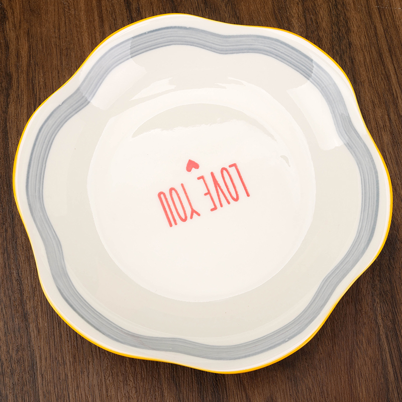 8 Inch Lotus Plate