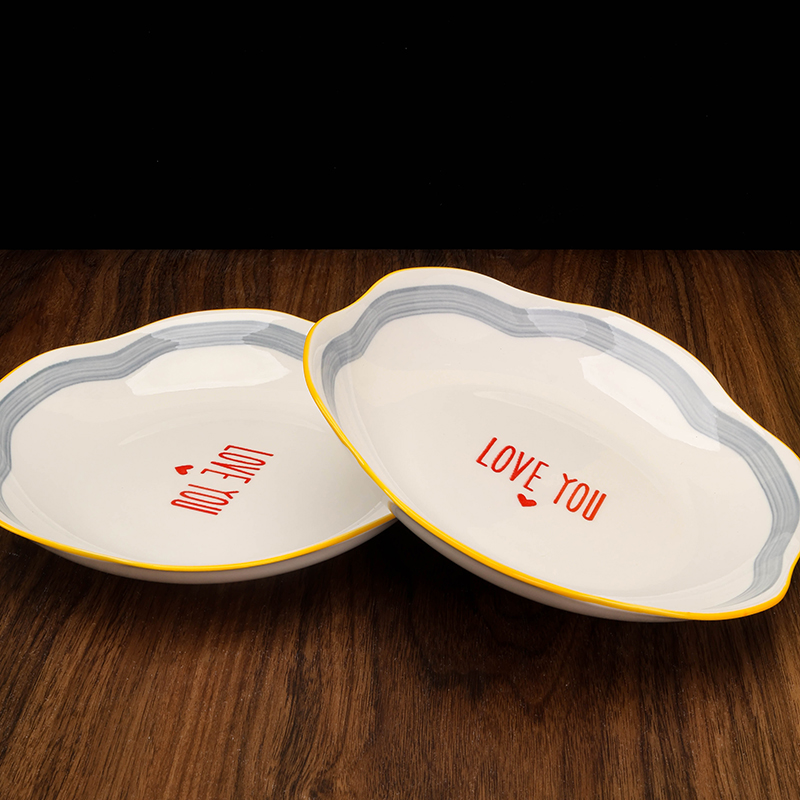 8 Inch Lotus Plate