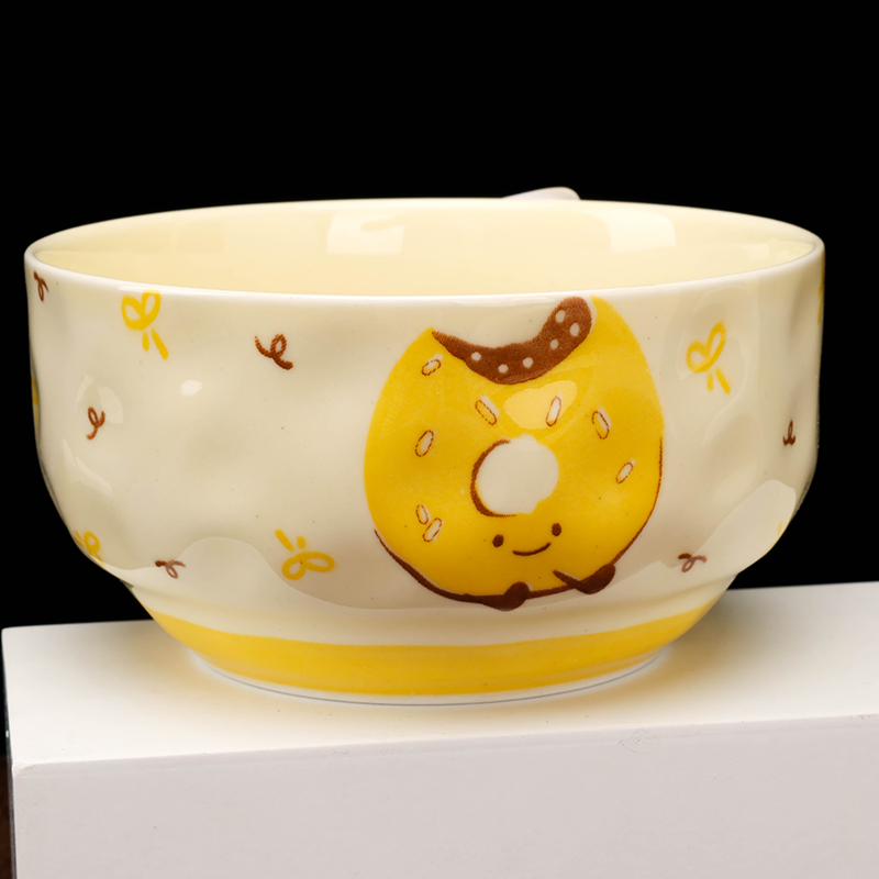 Hongjiada 4.7 Inch Hammer Pattern Bowl Ceramic 1200600815