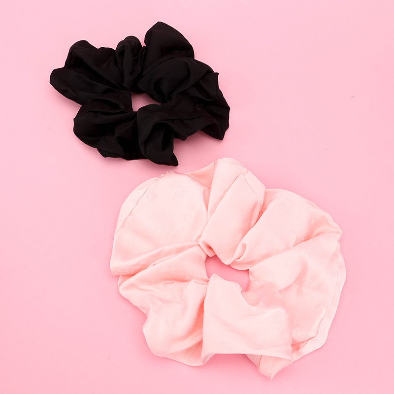 New Simple Satin Polyester Hair Scrunchie 4012101853