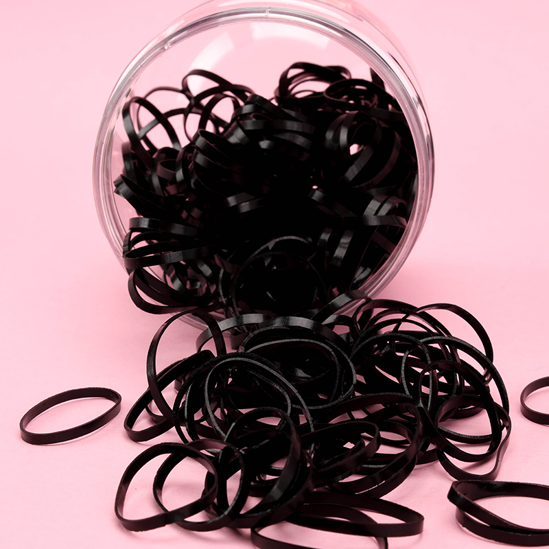 MXM-220 Sweetheart Rabbit Cup TPU Pull Hair Tie Black