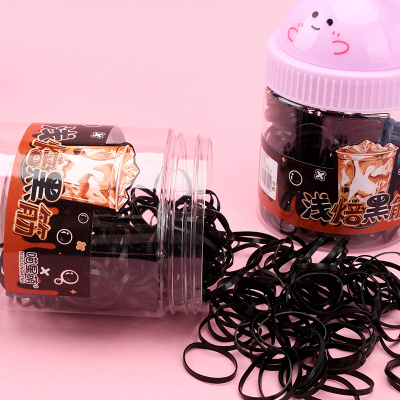MXM-220 Sweetheart Rabbit Cup TPU Pull Hair Tie Black