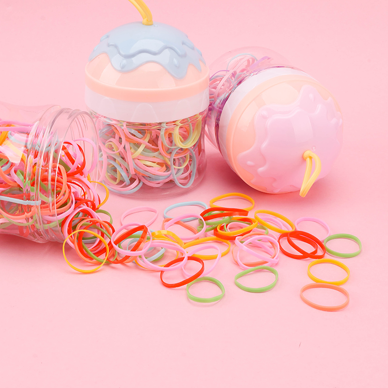 G15 Large Cream SBS Bottle Pull Hair Tie