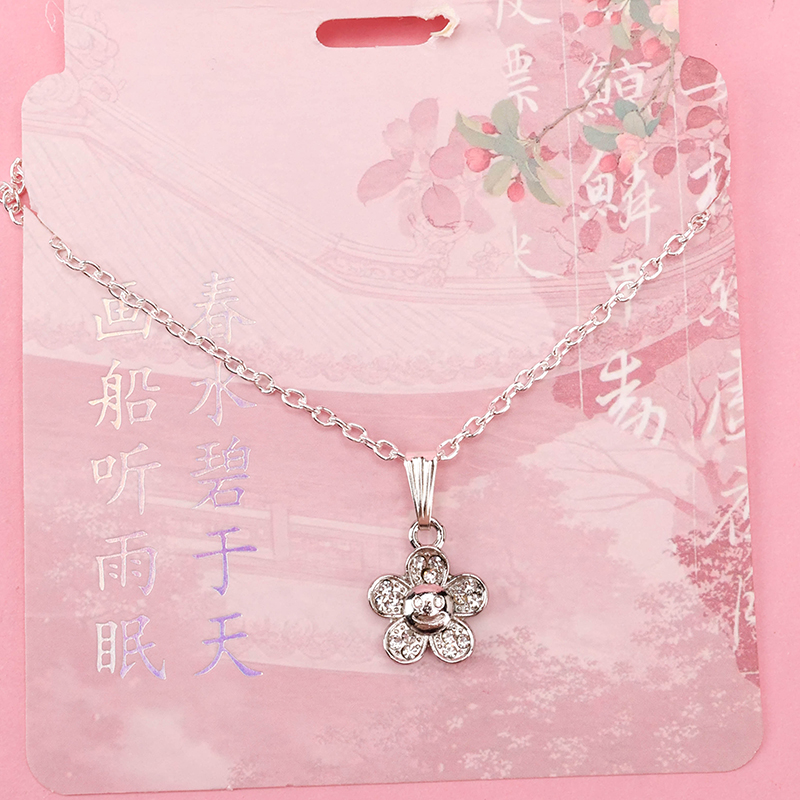 Diamond Flower Necklace