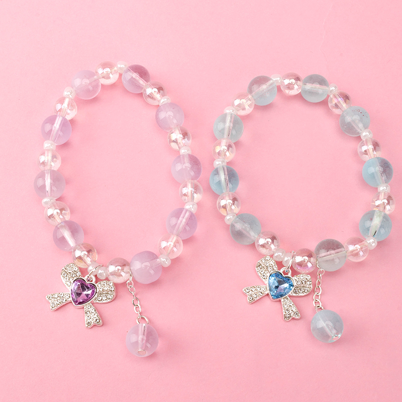 Bow Zircon Beaded Bracelet