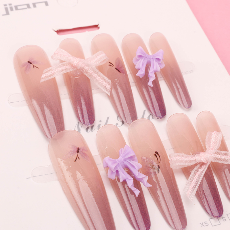 Fingertip Lace False Nails