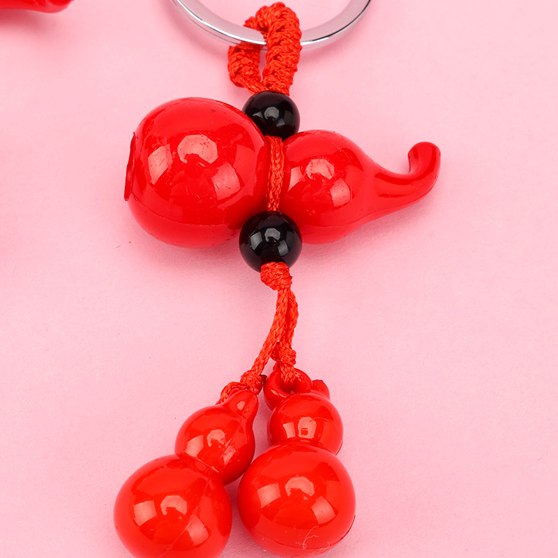 Imitation Cinnabar Gourd Bag Charm
