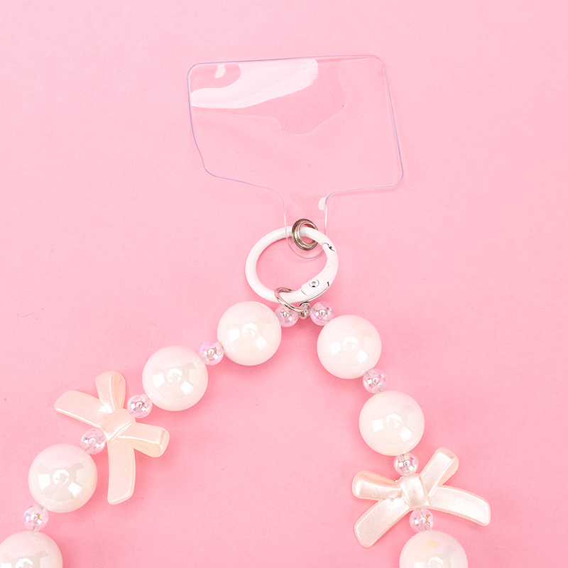 Bow Pearl Phone Chain Bag Charm