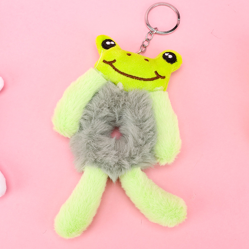 Cartoon Plush Hair Tie Bag Charm