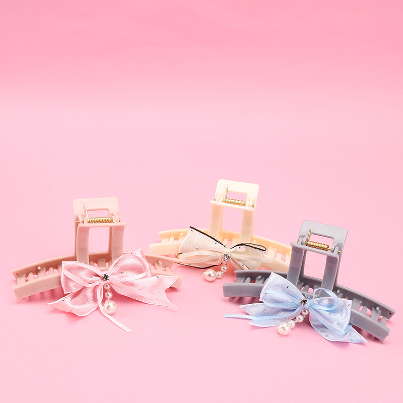 13 cm Bow Accessory Large Hair Claw Clip Plastic 4011801196