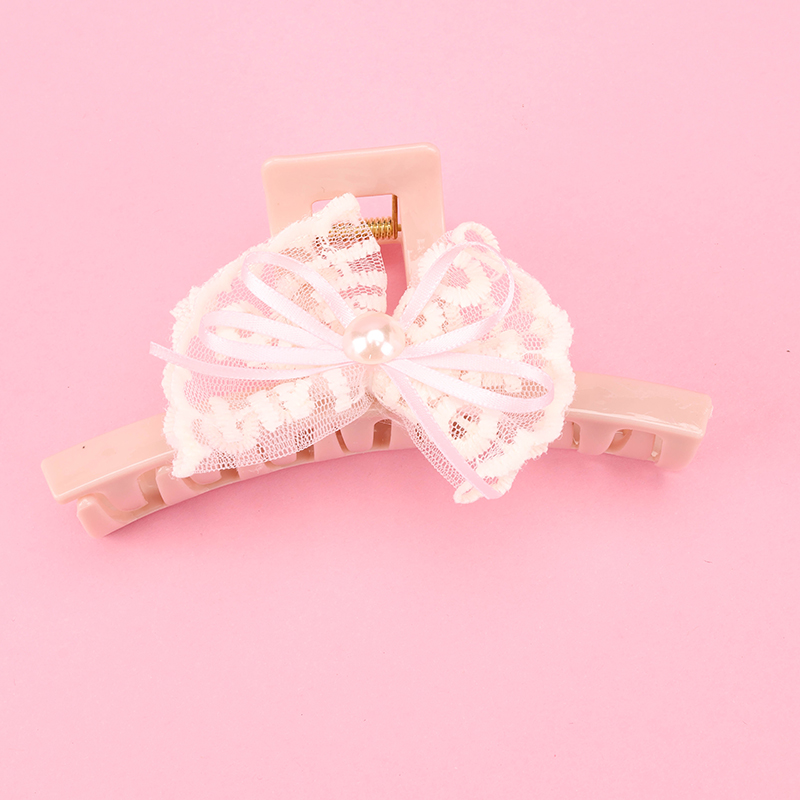 13 Cm Bow Lace Large Hair Claw Clip 4011801198