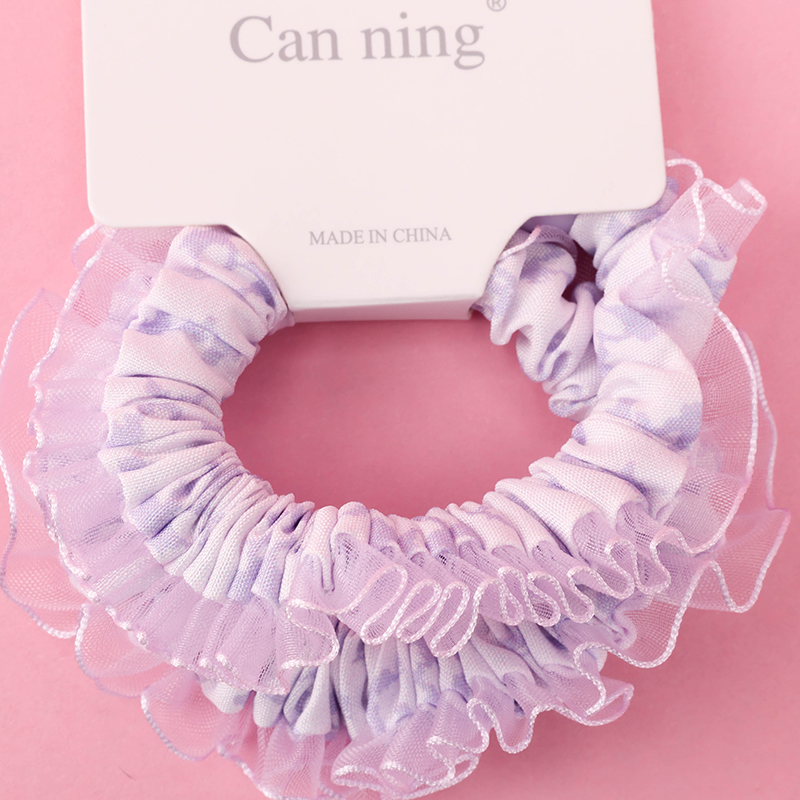Two Gauze Lace Fabric Scrunchie 4012101837