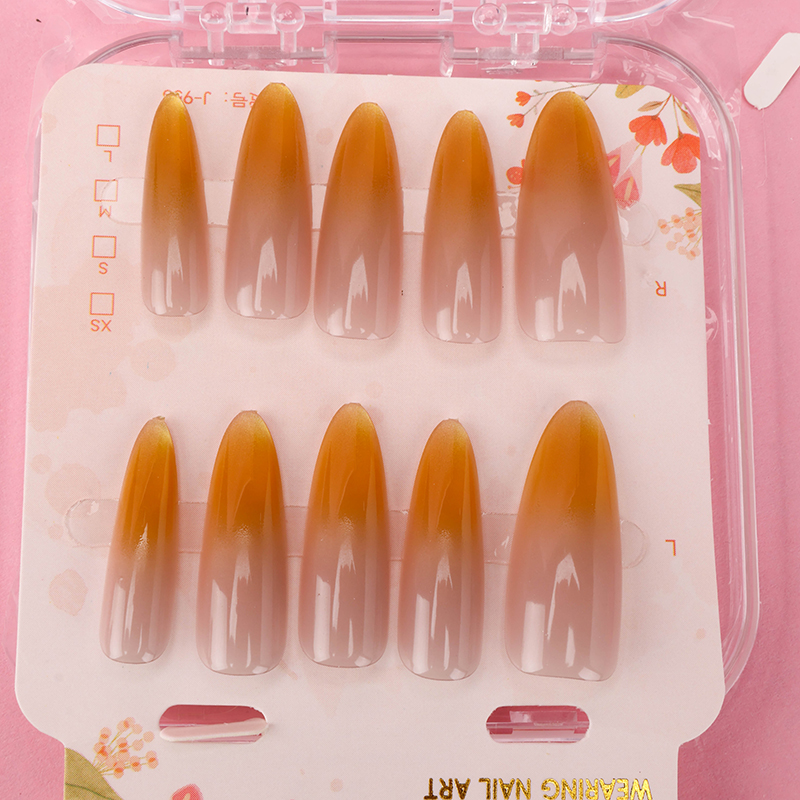 Glass Bead Cat Eye False Nails