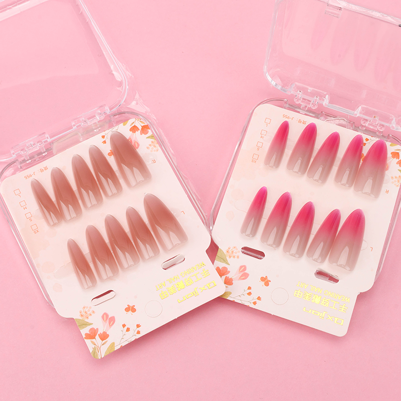 Glass Bead Cat Eye False Nails