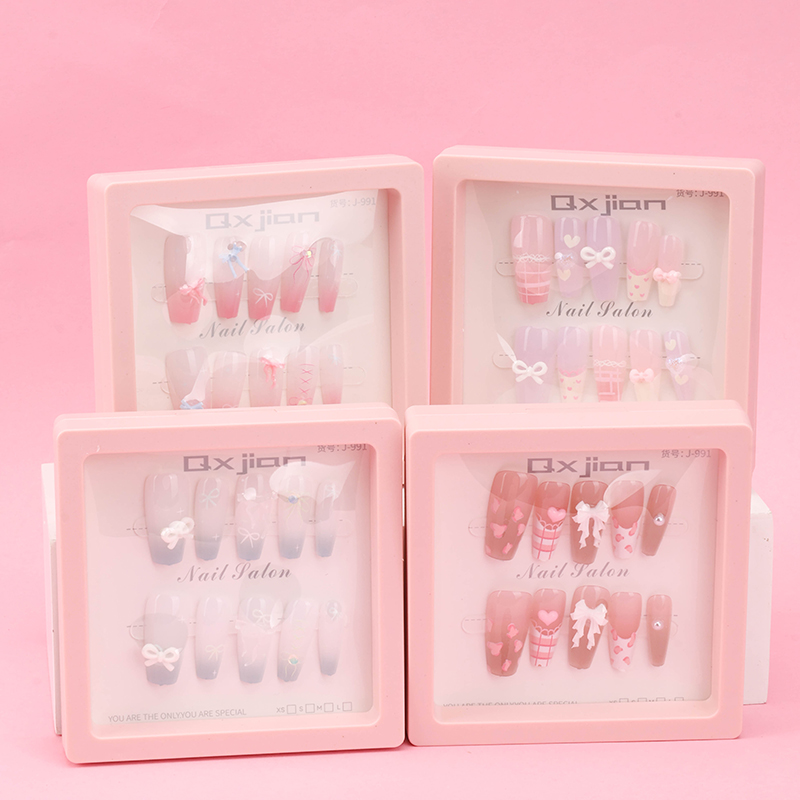 Bow Accessory False Nails