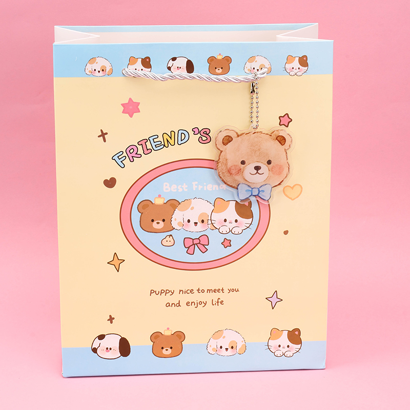 Medium Vertical Cute Pet Gift Bag with Pendant ST626-02