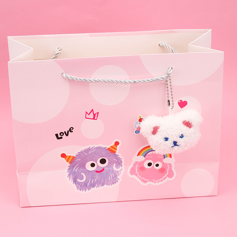 Medium Horizontal Monster Gift Bag with Pendant ST725-01