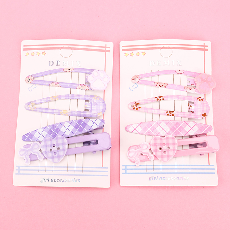 Acrylic Accessory BB Hair Clip Set Box Alloy 4010200535