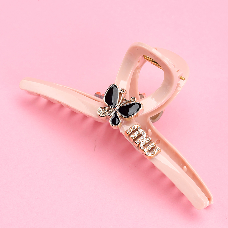 13 cm Double-Sided Letter Butterfly Plastic Large Hair Claw Clip 4011801199