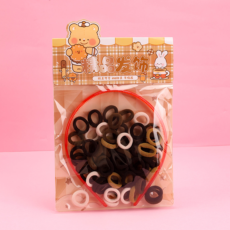 MXM-207 Spandex Polyester Hair Tie Coffee 4012400233