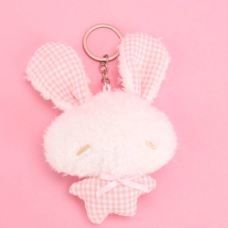 Bow Long-Ear Rabbit Plush Bag Charm