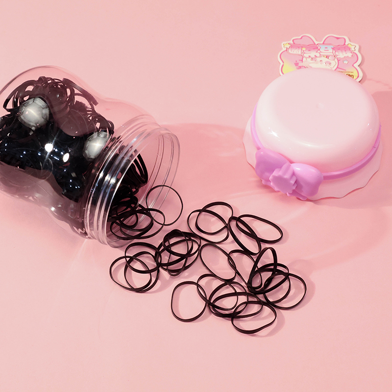 MXM-202 Sweetheart Tie Cup Hair Tie Black TPU