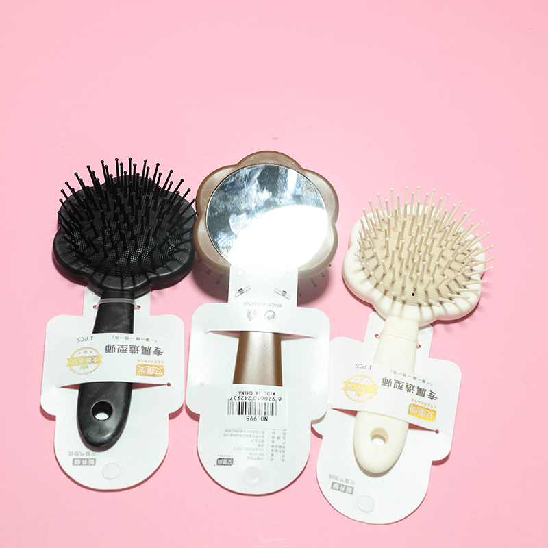 998 Flower Cushion Mirror Comb