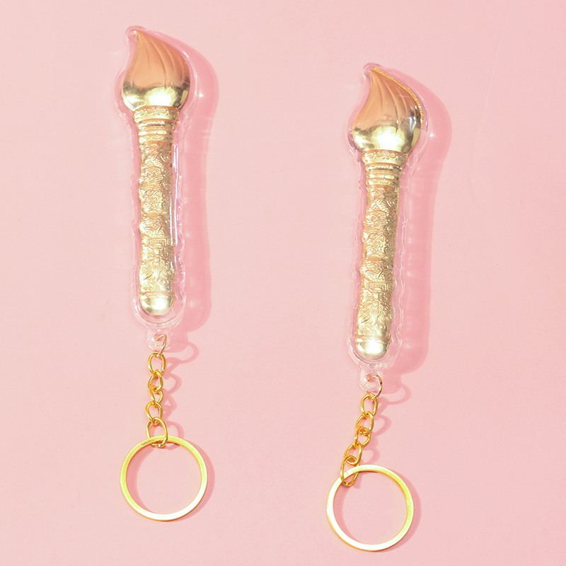 Gold Pen Bag Charm