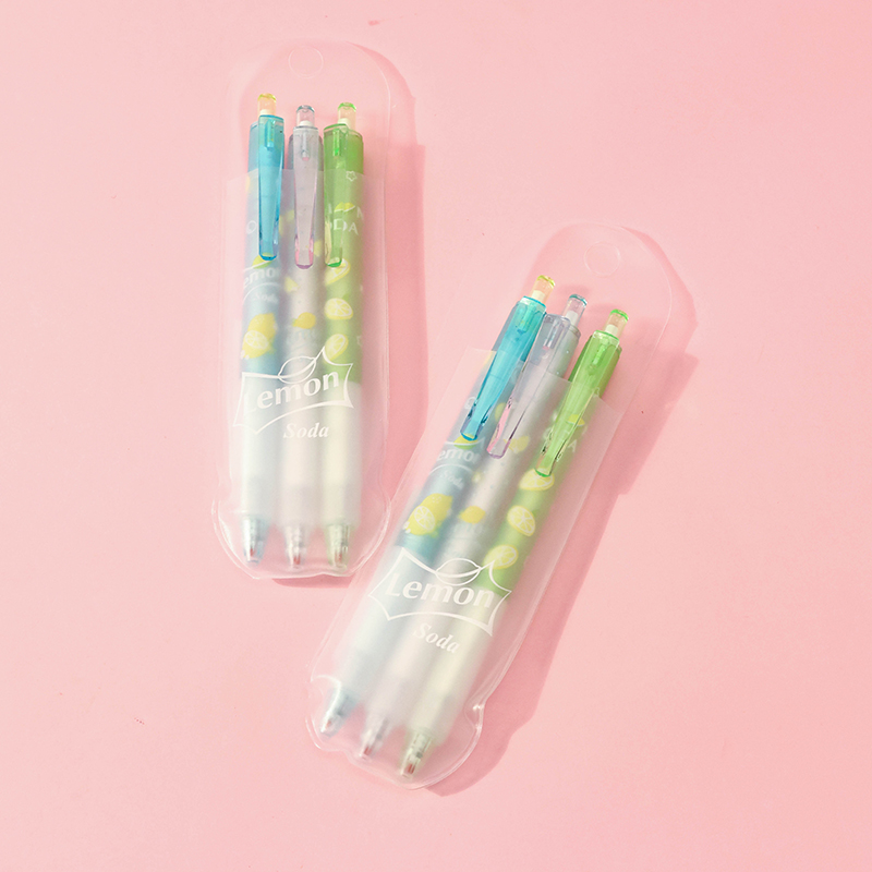 Retractable Gel Pen 3-Pack PVC 3110800519