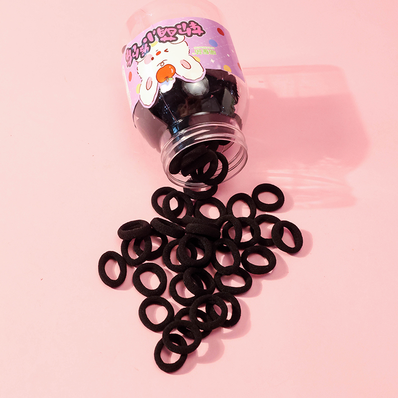 MXM-223 Portable Small Fat Bucket Towel Ring Black Hair Tie