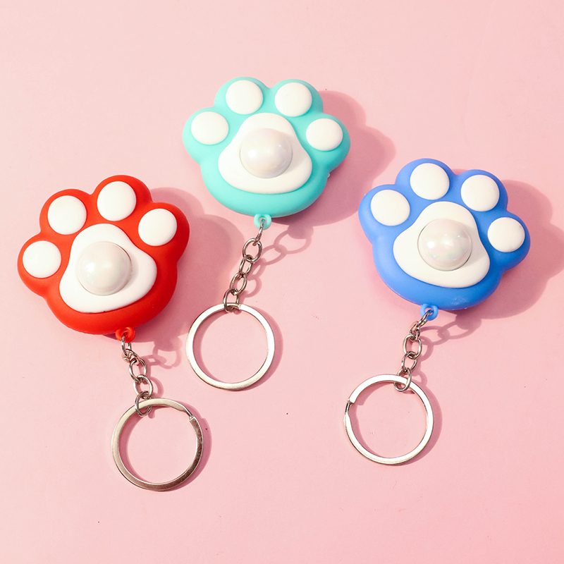 Cat Paw Light-Up Bag Charm