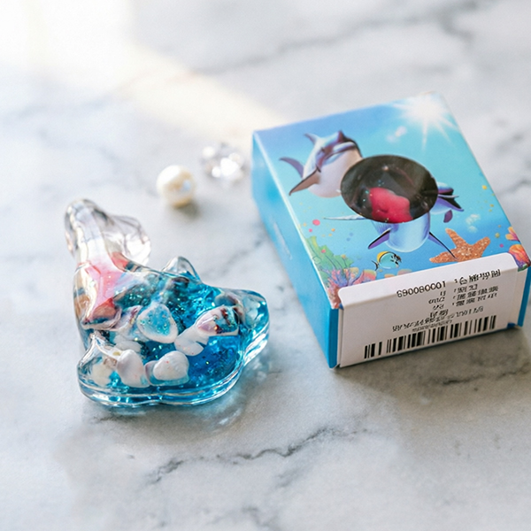 Blue Sand Ocean Crystal Ornament
