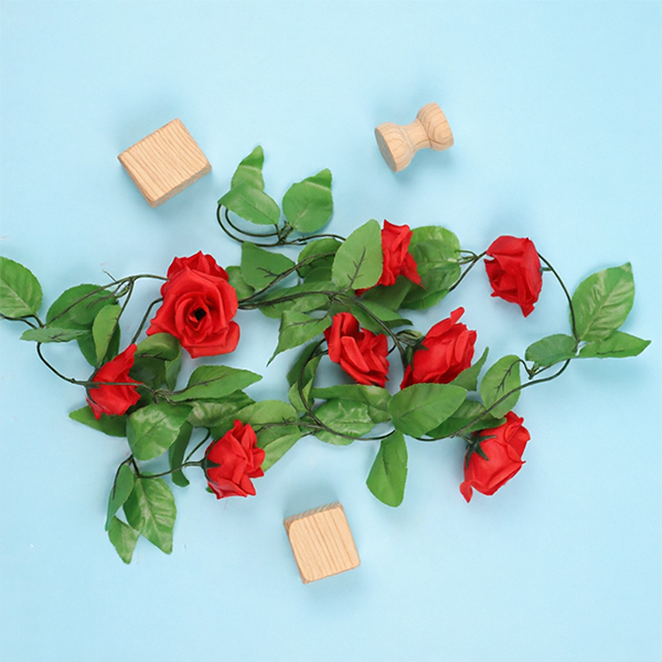 Mixed Artificial Nine Rose Potted Plant