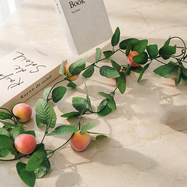 Mixed Artificial Fruit & Leaf Potted Plant