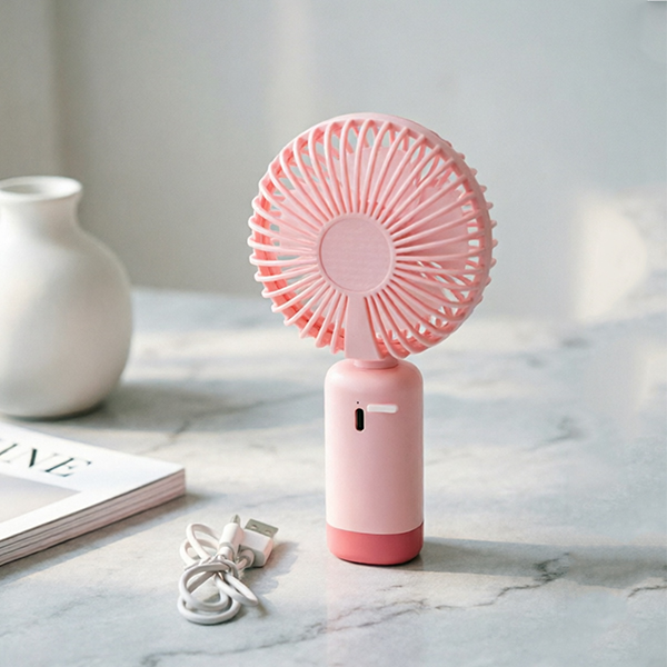 Cartoon Handheld 3-Speed Rechargeable Fan DD8009K4