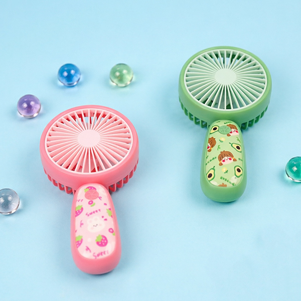 Cartoon Handheld Desktop 3-Speed Rechargeable Fan DD8032K3