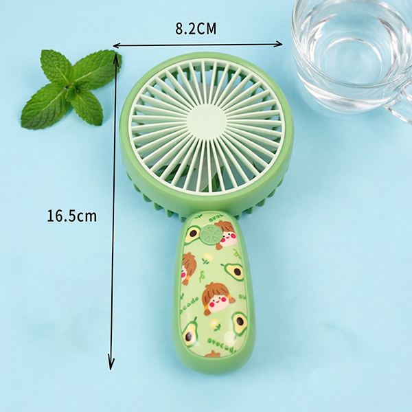 Cartoon Handheld Desktop 3-Speed Rechargeable Fan DD8032K3