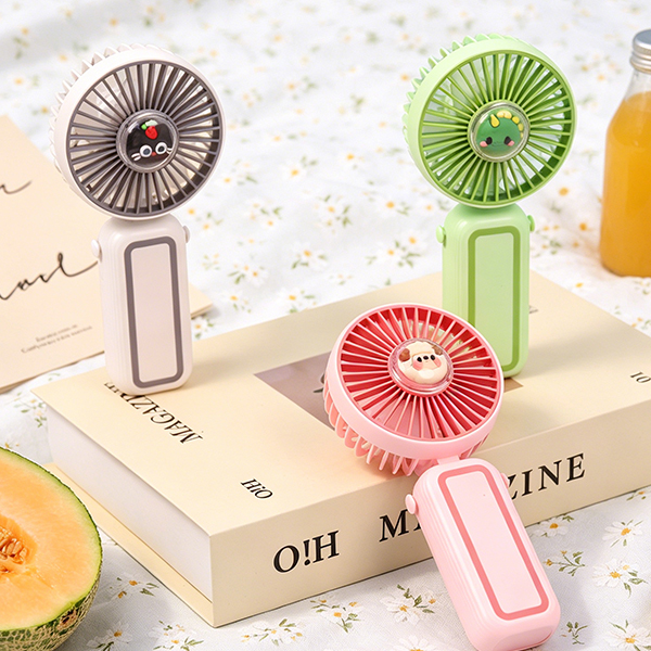 Cartoon Handheld Lanyard 3-Speed Rechargeable Fan DD8107R2